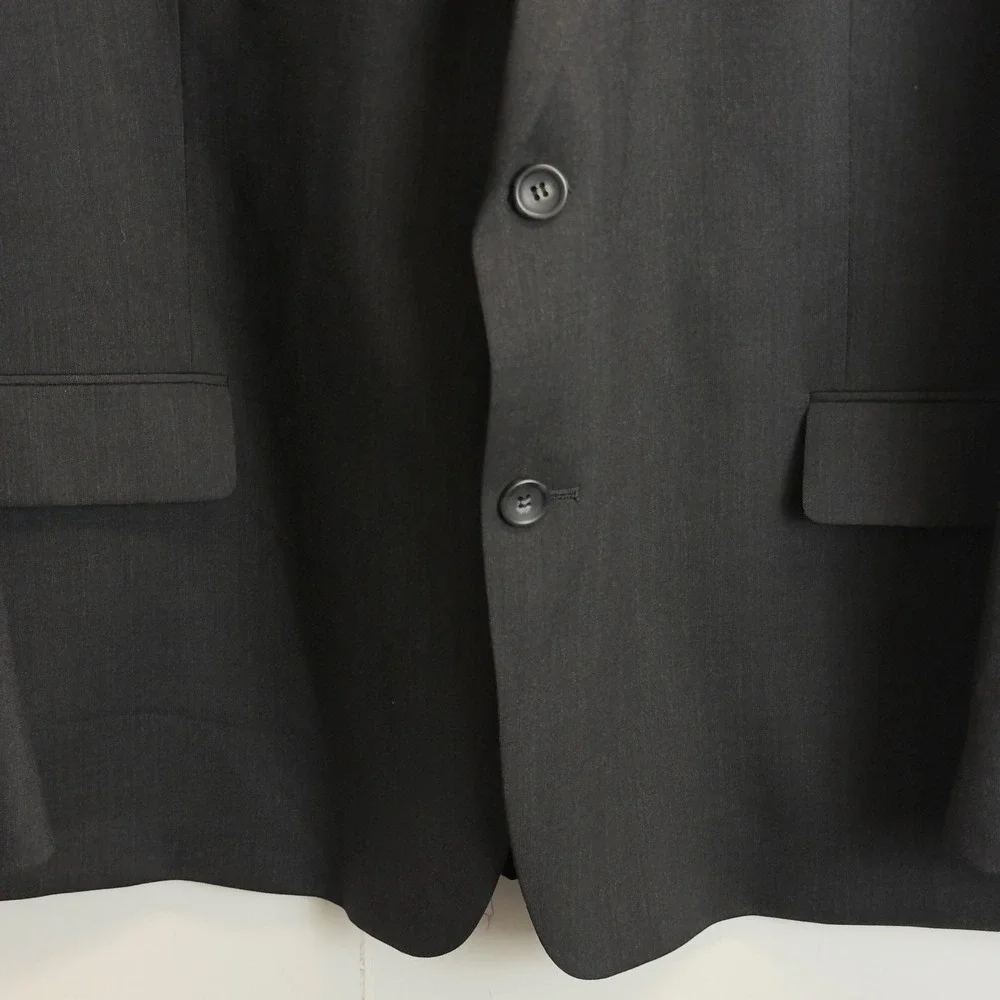 Jean Paul Germain Mens 52R Charcoal Gray 2 Button Blazer Suit Jacket Sport Coat